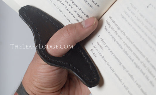 Handmade Leather Page Holder for Bookworms