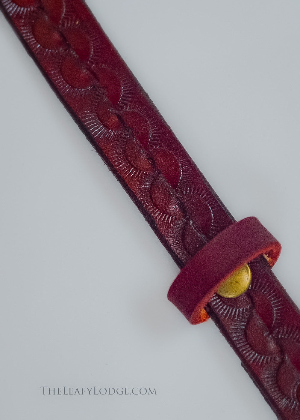 Handcrafted Leather Maple Leaf Mask